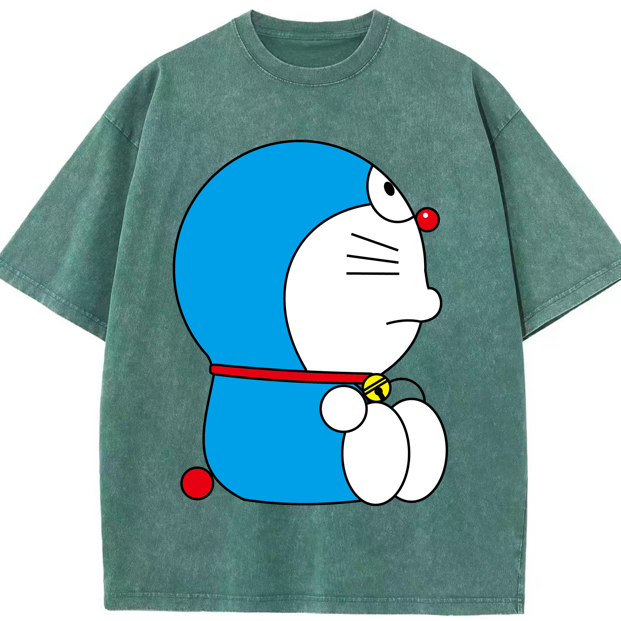 （画像用） ドラえもん Doraemon 綿100% ヴィンテージ風 半袖Tシャツ（フロントプリント）